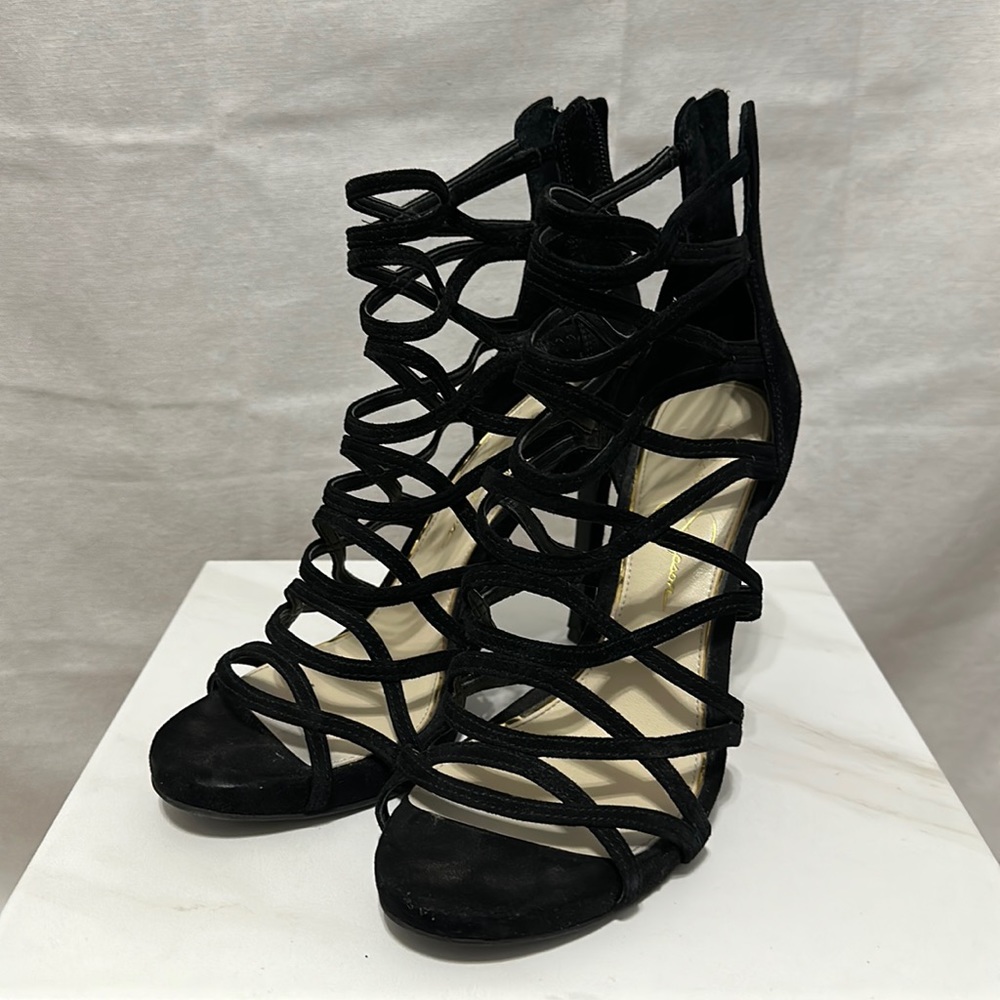 Jessica Simpson heels. Black suede. Size 7.5.